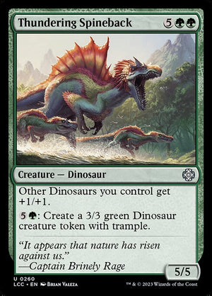 Thundering Spineback (260) [The Lost Caverns of Ixalan Commander]