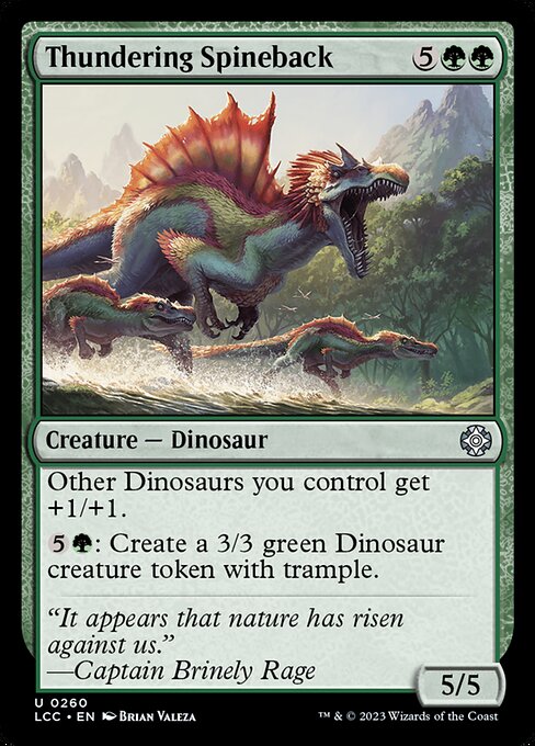 Thundering Spineback (260) [The Lost Caverns of Ixalan Commander]