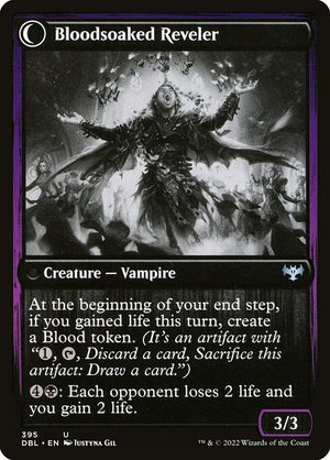 Restless Bloodseeker // Bloodsoaked Reveler (395) [Innistrad: Double Feature] Reverse
