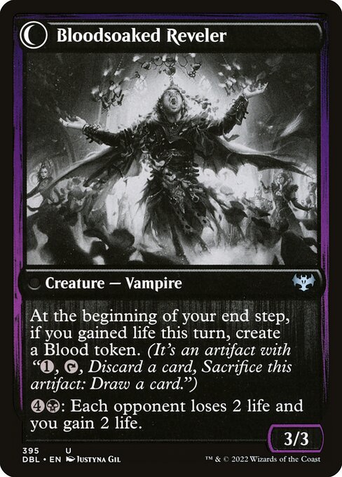 Restless Bloodseeker // Bloodsoaked Reveler (395) [Innistrad: Double Feature] Reverse