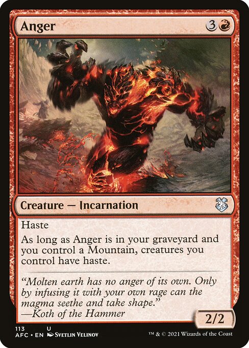 Anger (113) [Forgotten Realms Commander]