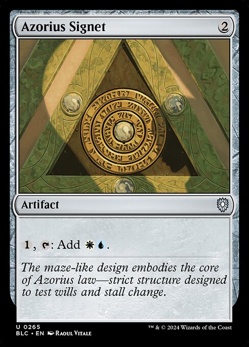 Azorius Signet (265) [Bloomburrow Commander]