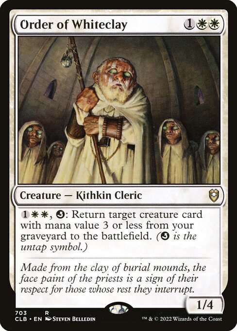 Order of Whiteclay (703) [Commander Legends: Battle for Baldur's Gate]