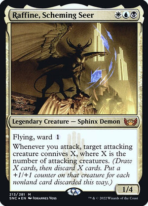 Raffine, Scheming Seer (213s) [Streets of New Capenna Promos]