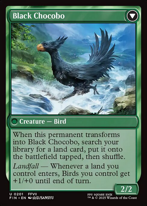 Sidequest: Raise a Chocobo // Black Chocobo (201) [Final Fantasy]
