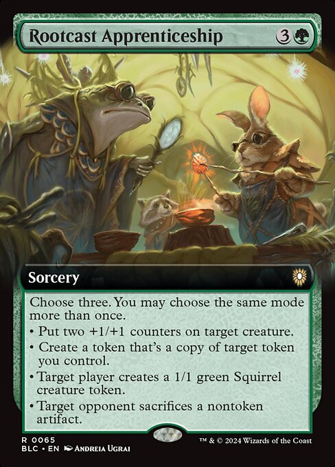 Rootcast Apprenticeship (65) [Bloomburrow Commander]