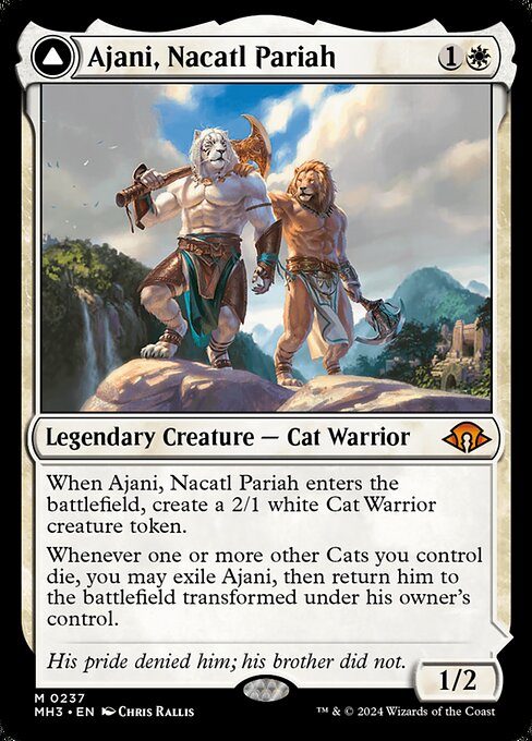 Ajani, Nacatl Pariah // Ajani, Nacatl Avenger (237) [Modern Horizons 3]