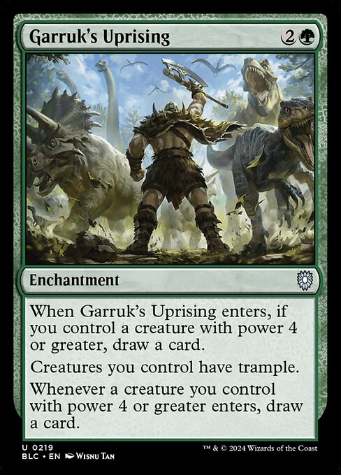 Garruk's Uprising (219) [Bloomburrow Commander]