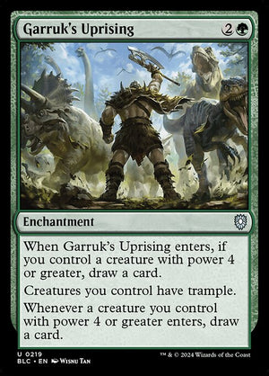 Garruk's Uprising (219) [Bloomburrow Commander]