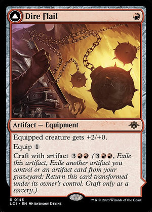 Dire Flail // Dire Blunderbuss (145) [The Lost Caverns of Ixalan]