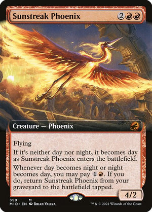 Sunstreak Phoenix (359) [Innistrad: Midnight Hunt] [Extended Art]