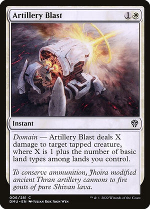 Artillery Blast (6) [Dominaria United]