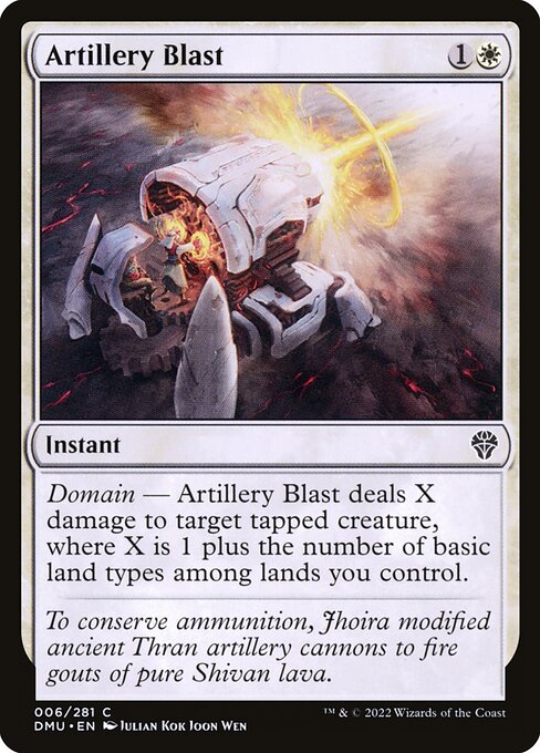 Artillery Blast (6) [Dominaria United]