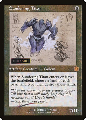 Sundering Titan (120z) [The Brothers' War Retro Artifacts]