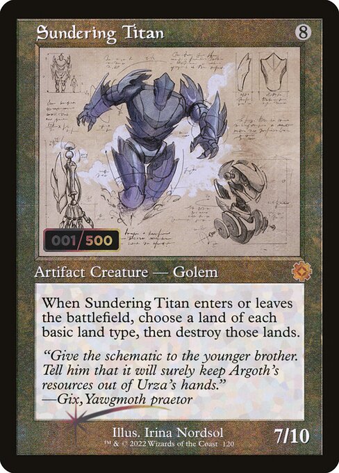 Sundering Titan (120z) [The Brothers' War Retro Artifacts]