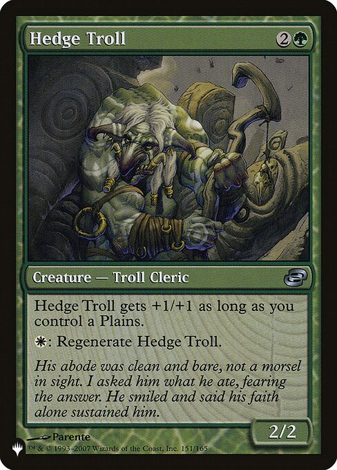 Hedge Troll (PLC-151) [The List]