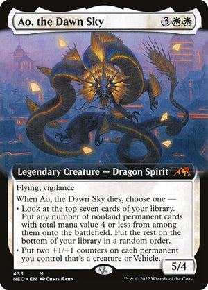 Ao, the Dawn Sky (433) [Kamigawa: Neon Dynasty] [Extended Art]