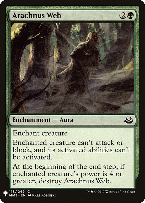 Arachnus Web (MM3-118) [The List]