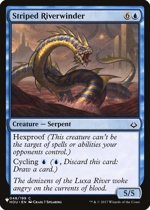 Striped Riverwinder (HOU-48) [The List]