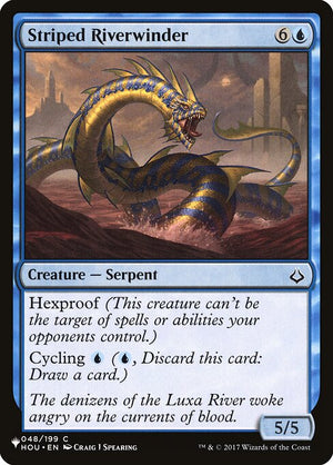 Striped Riverwinder (HOU-48) [The List]