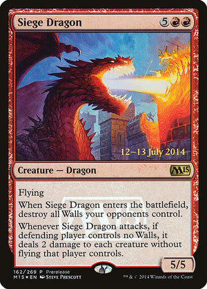 Siege Dragon (162) [Magic 2015 Promos]