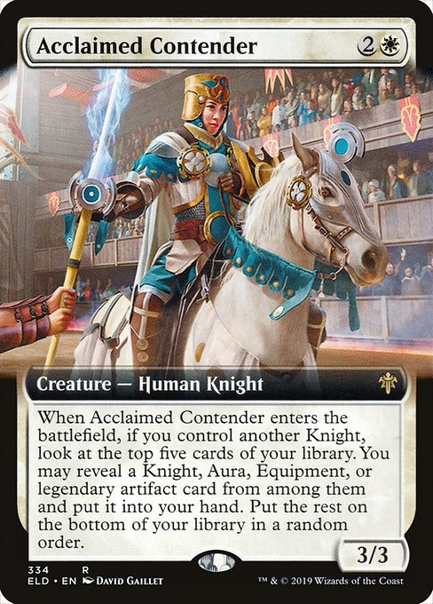 Acclaimed Contender (334) [Throne of Eldraine] [Extended Art]