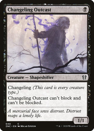 Changeling Outcast (40) [Zendikar Rising Commander]