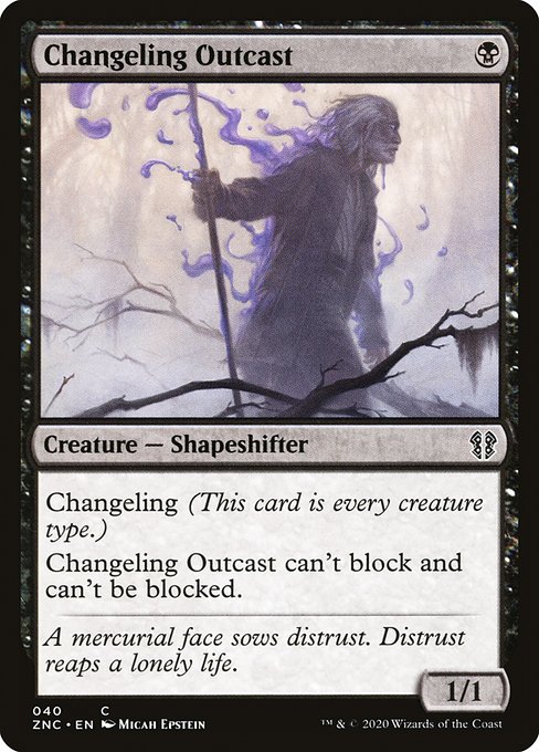 Changeling Outcast (40) [Zendikar Rising Commander]