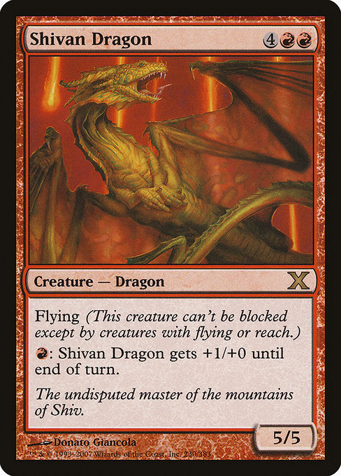 Shivan Dragon (230) [Tenth Edition]