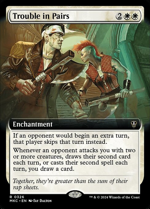 Trouble in Pairs (326) [Murders at Karlov Manor Commander] [Extended Art]