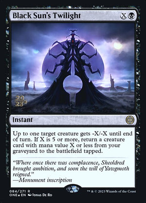 Black Sun's Twilight (84s) [Phyrexia: All Will Be One Promos]