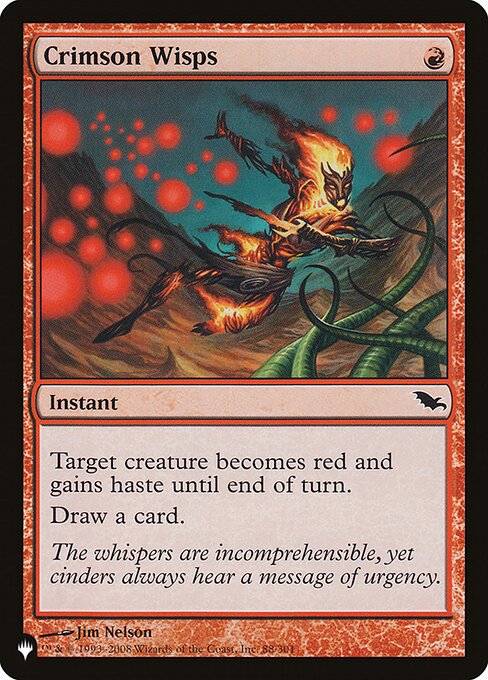 Crimson Wisps (SHM-88) [The List]