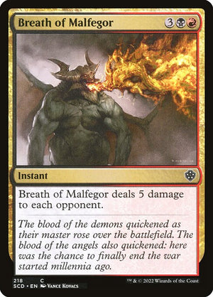 Breath of Malfegor (218) [Starter Commander Decks]
