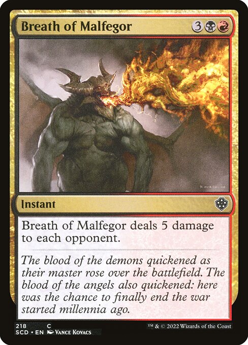 Breath of Malfegor (218) [Starter Commander Decks]