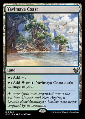 Yavimaya Coast (342) [Outlaws of Thunder Junction Commander]