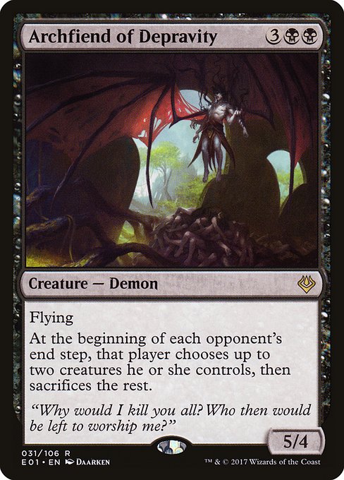 Archfiend of Depravity (31) [Archenemy: Nicol Bolas]