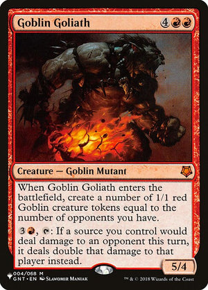 Goblin Goliath (GNT-4) [The List]
