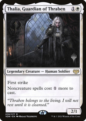 Thalia, Guardian of Thraben (38p) [Innistrad: Crimson Vow Promos]