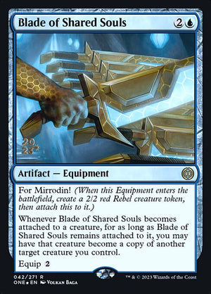 Blade of Shared Souls (42s) [Phyrexia: All Will Be One Promos]