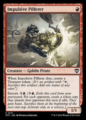 Impulsive Pilferer (171) [Outlaws of Thunder Junction Commander]