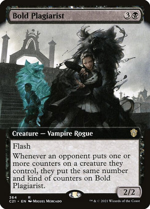 Bold Plagiarist (364) [Commander 2021] [Extended Art]
