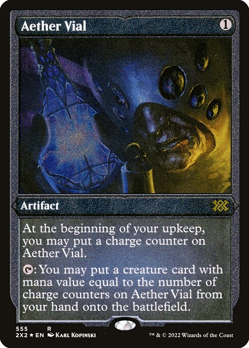 Aether Vial (555) [Double Masters 2022]