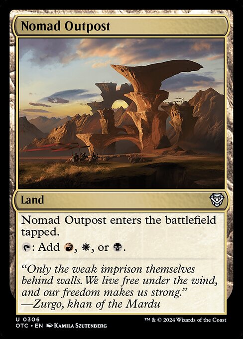 Nomad Outpost (306) [Outlaws of Thunder Junction Commander]