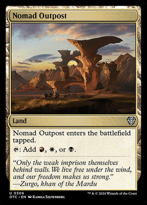 Nomad Outpost (306) [Outlaws of Thunder Junction Commander]
