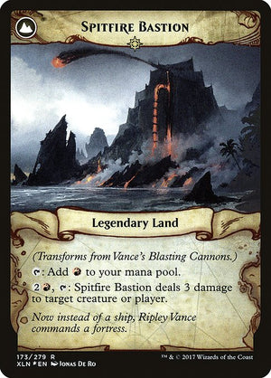Vance's Blasting Cannons // Spitfire Bastion (173s) [Ixalan Promos] Reverse