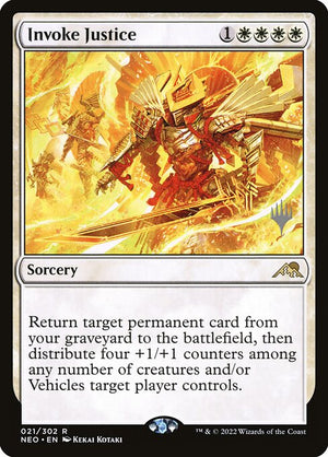 Invoke Justice (21p) [Kamigawa: Neon Dynasty Promos]
