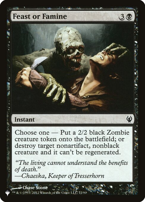 Feast or Famine (DDJ-72) [The List]