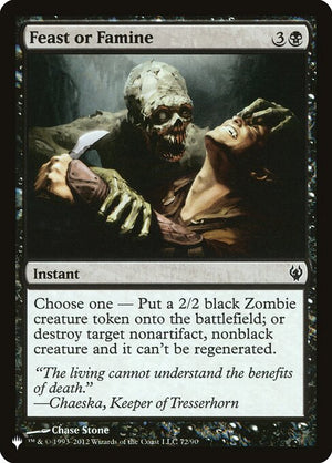 Feast or Famine (DDJ-72) [The List]