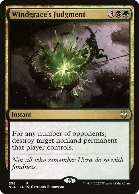 Windgrace's Judgment (358) [New Capenna Commander]