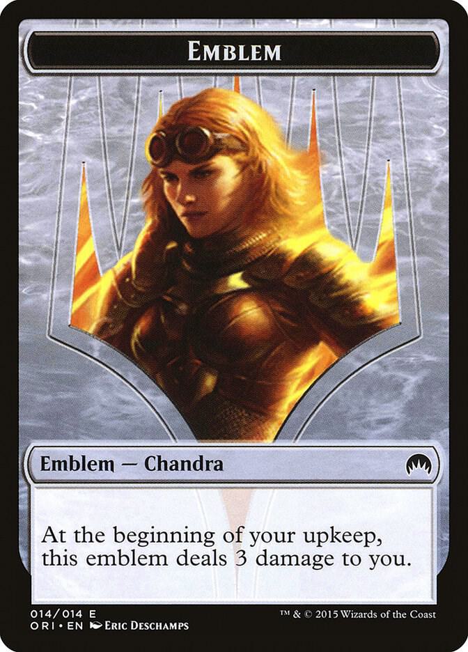 Emblem - Chandra, Roaring Flame (14) [Magic Origins]